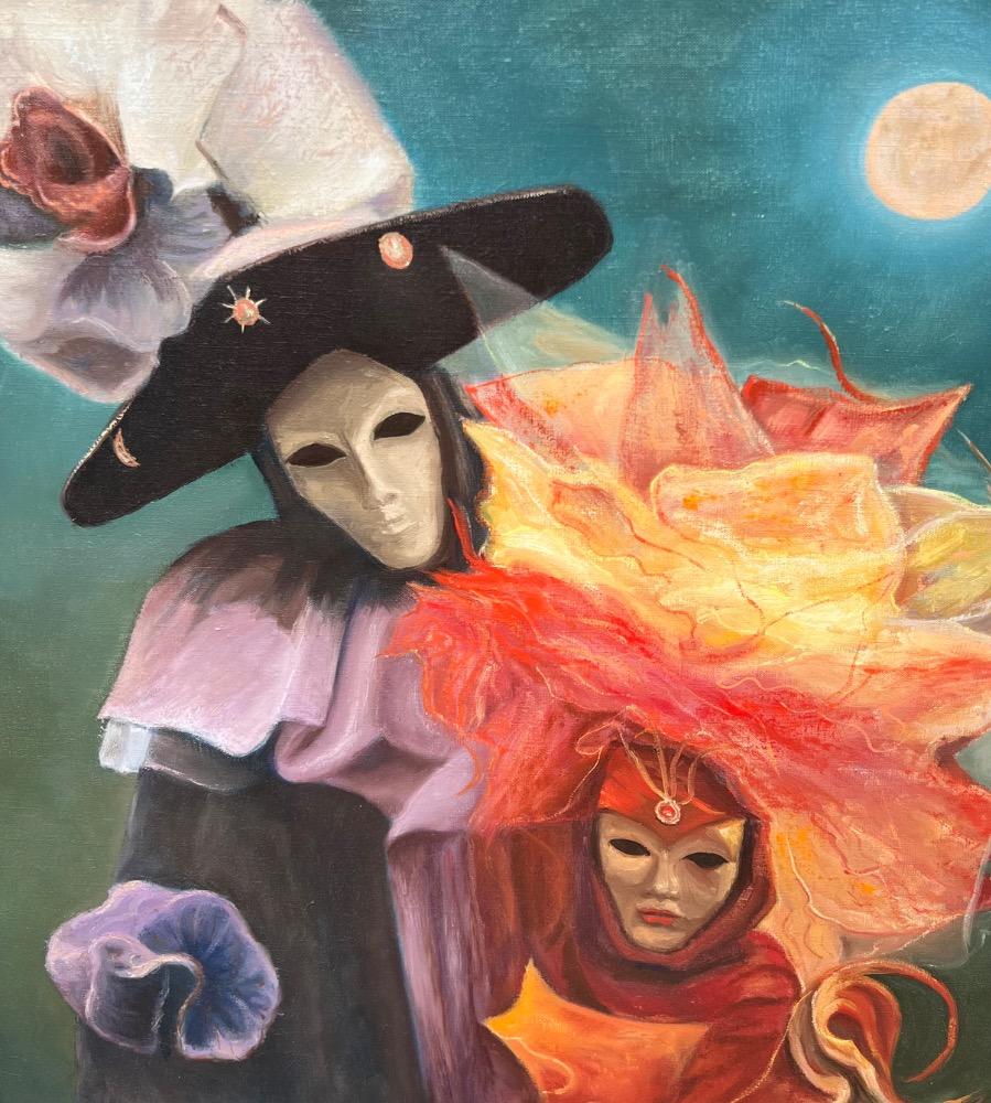 Carnival in Venice ( oil on canvas )