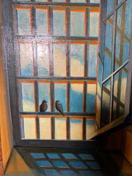 Free like a bird ( oil on panel )