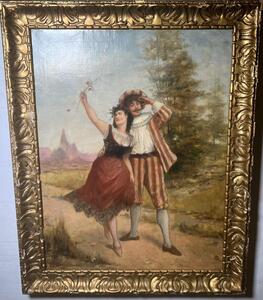 Love is in the air ( oil on canvas )