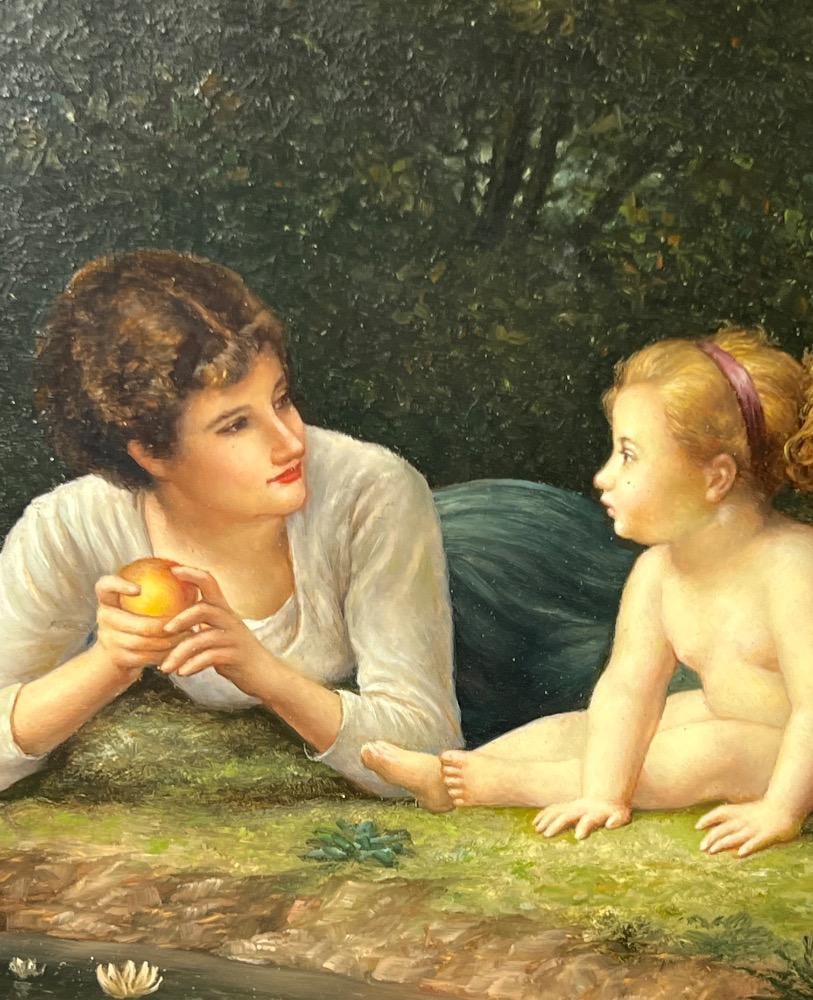 Quality time ( oil on panel )