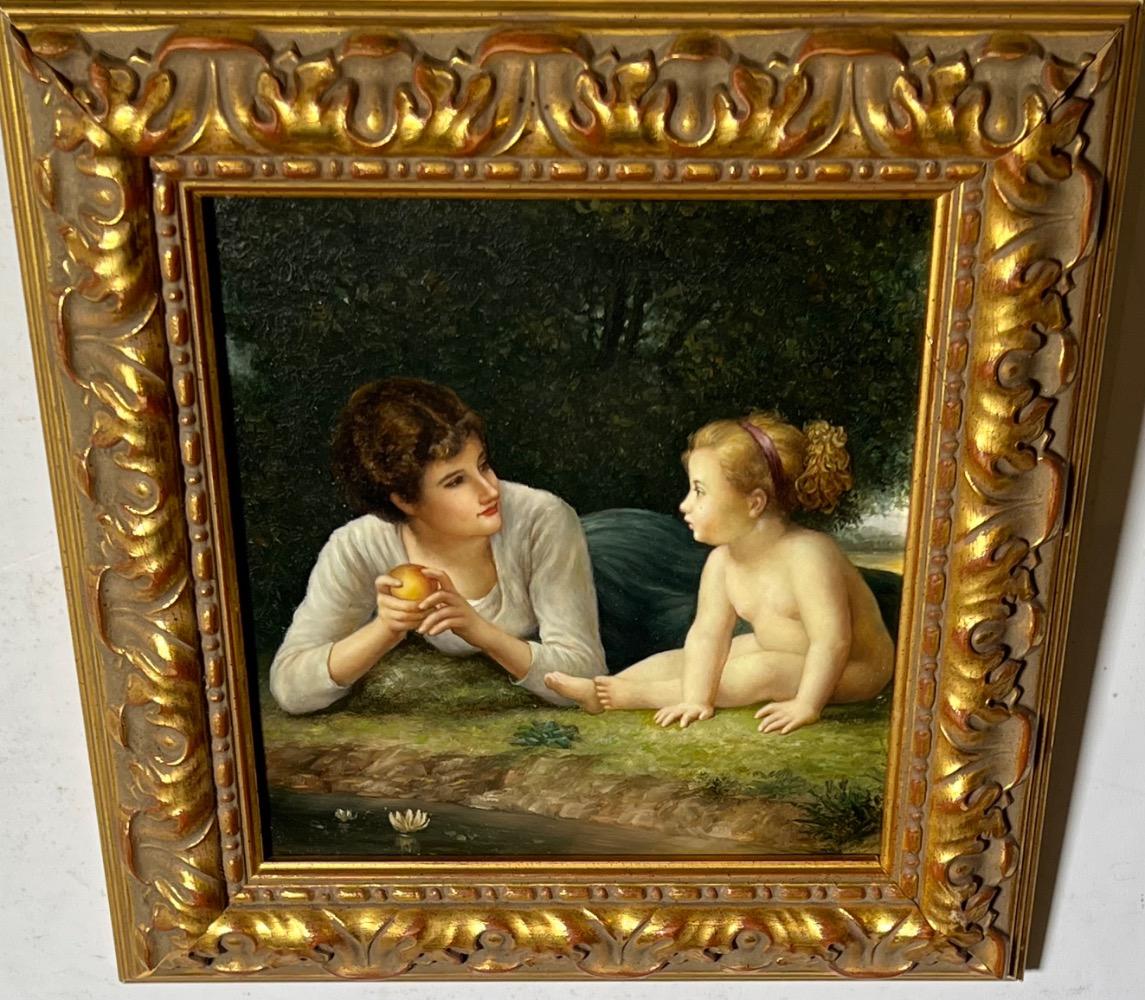 Quality time ( oil on panel )