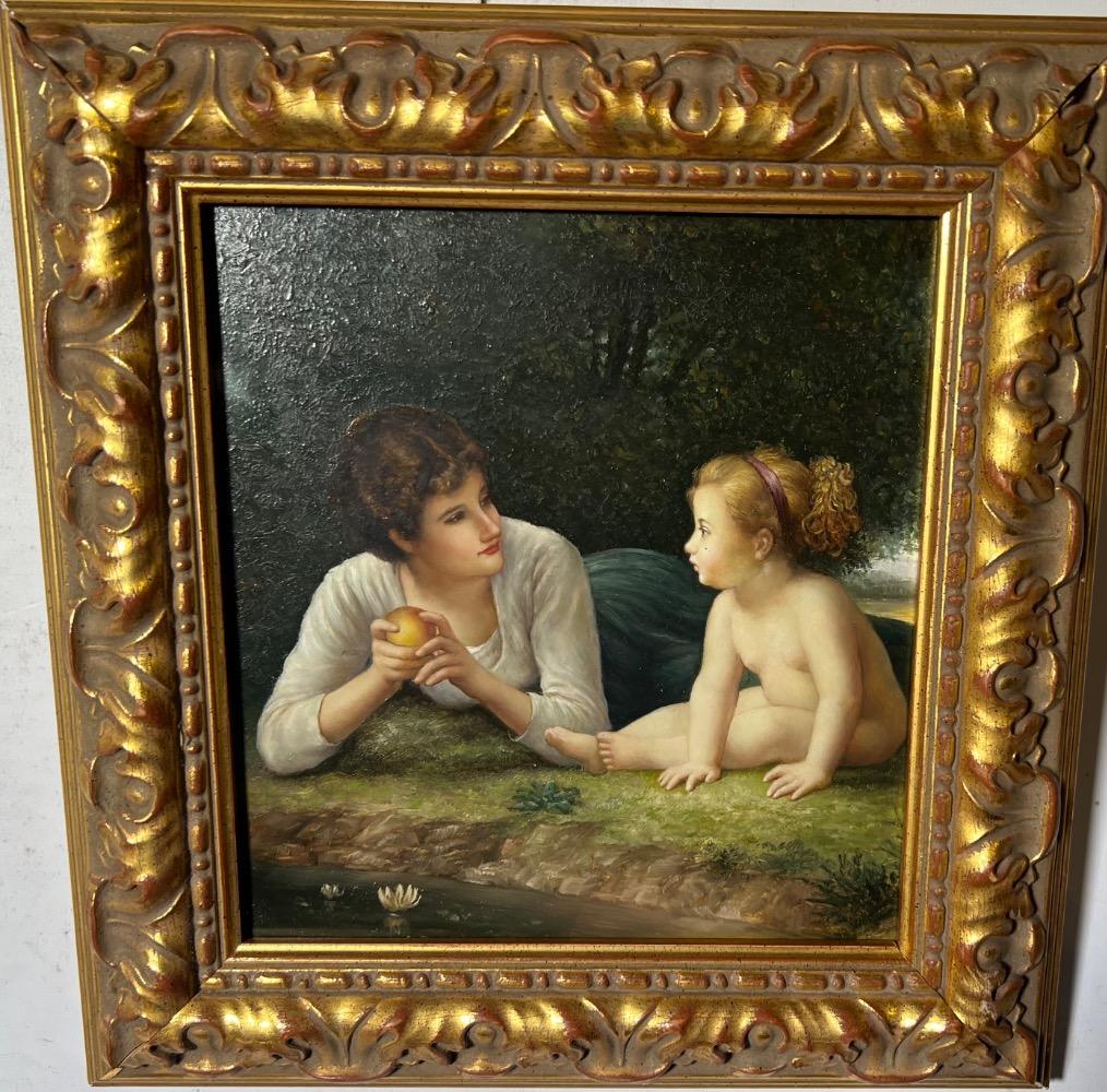 Quality time ( oil on panel )