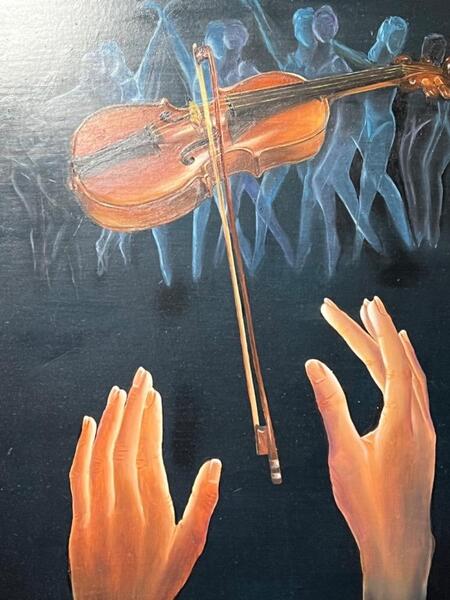 The surreel symphony ( oil on canvas )
