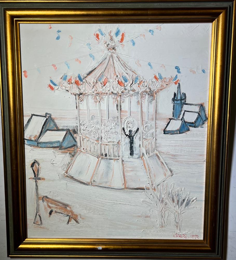 A good time at the fancy fair ( oil on canvas)