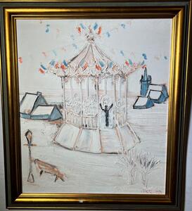 A good time at the fancy fair ( oil on canvas)
