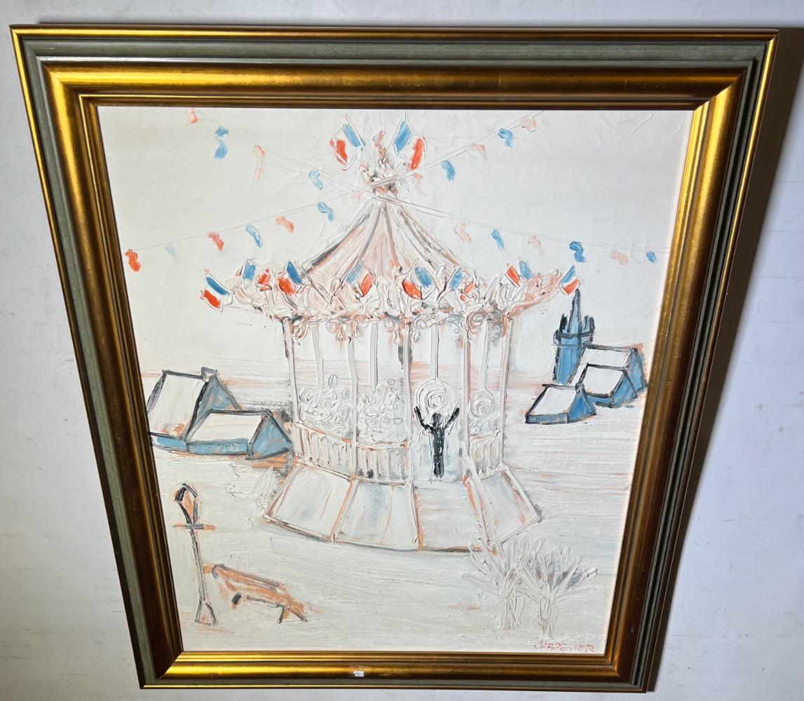 A good time at the fancy fair ( oil on canvas)