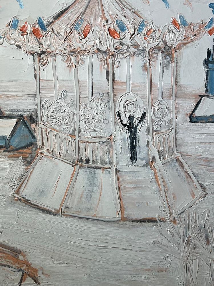 A good time at the fancy fair ( oil on canvas)
