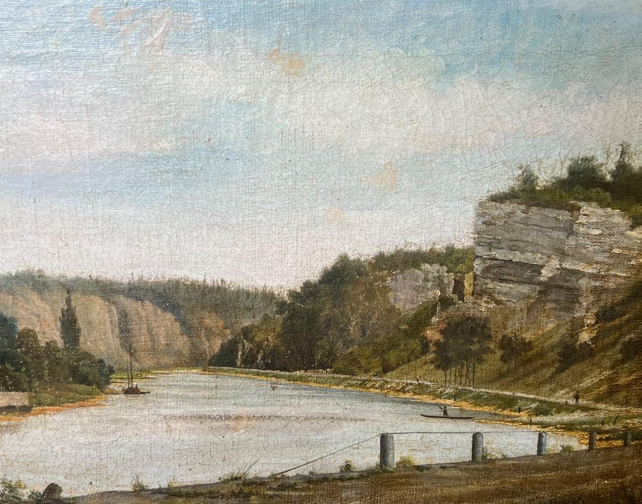 A pair of riverlandscapes ( oil on canvas(