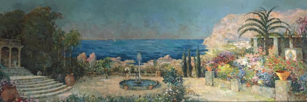 A view on Capri Italy ( oil on panel)