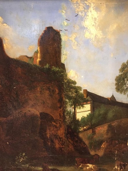 Cows at the castle 