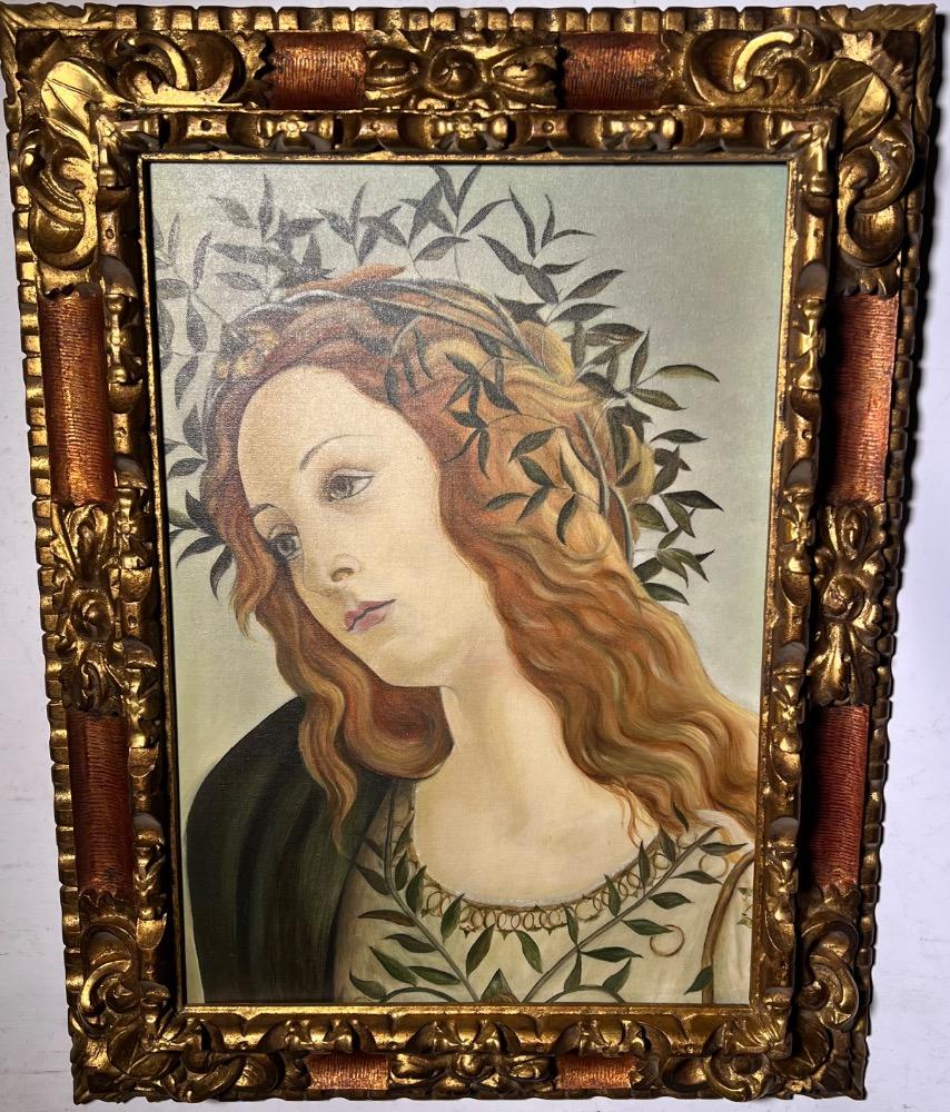 Minerva , fragment of the Pallade e il Centauro ( oil on canvas)