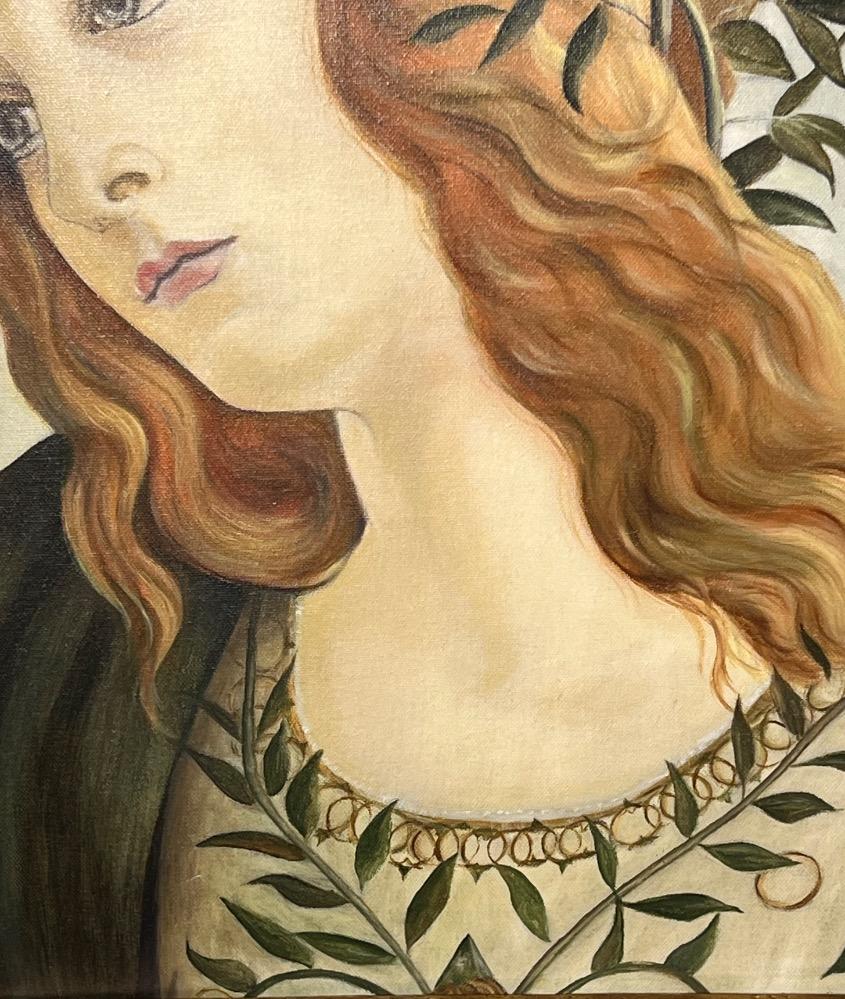 Minerva , fragment of the Pallade e il Centauro ( oil on canvas)