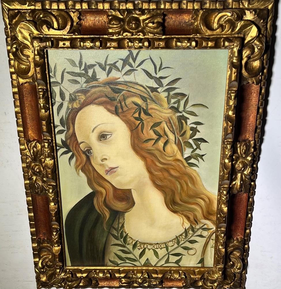 Minerva , fragment of the Pallade e il Centauro ( oil on canvas)