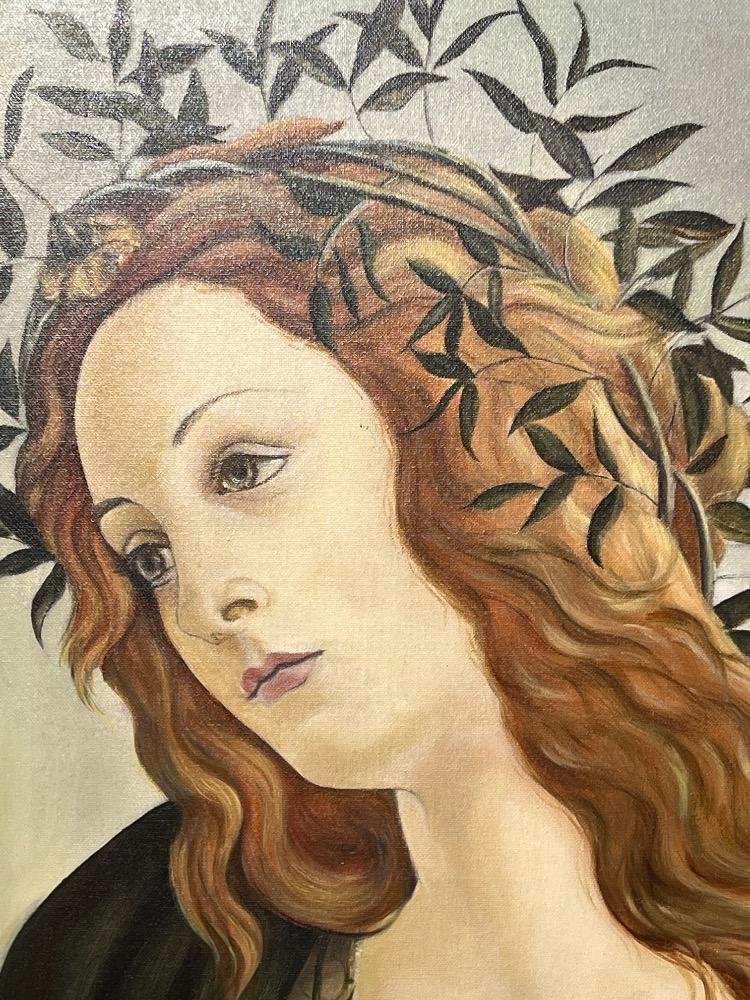 Minerva , fragment of the Pallade e il Centauro ( oil on canvas)