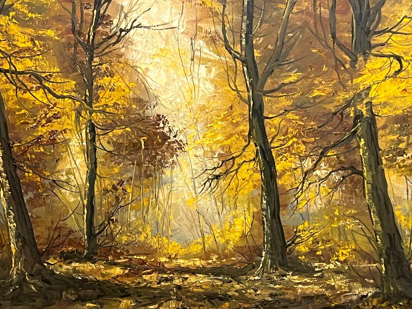 Autumn in the forest ( oil on canvas )