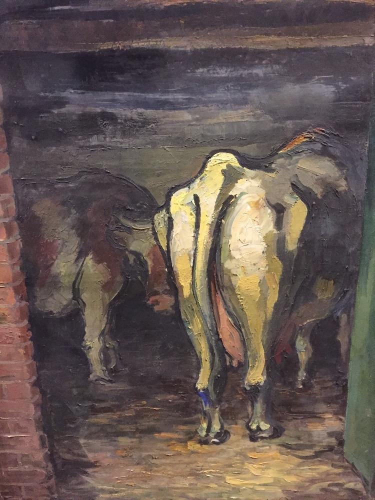 Cows in the stable