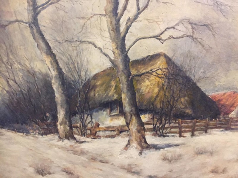 Farm in the snow