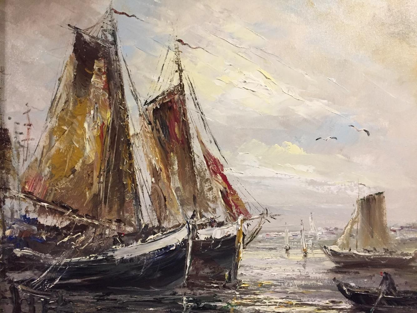 Fisherboats at the harbour 