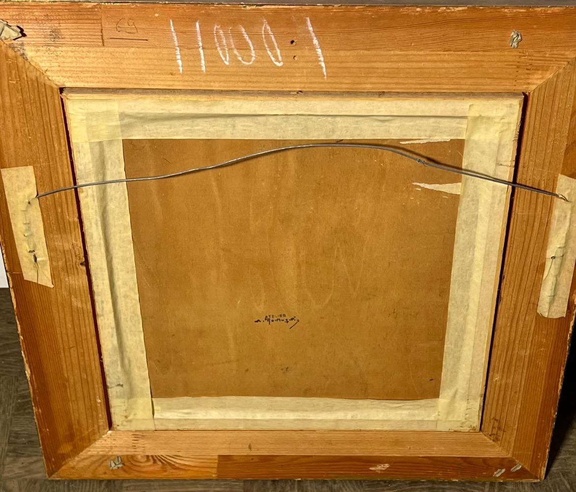 Panoramic view of Bruges ( oil on panel )