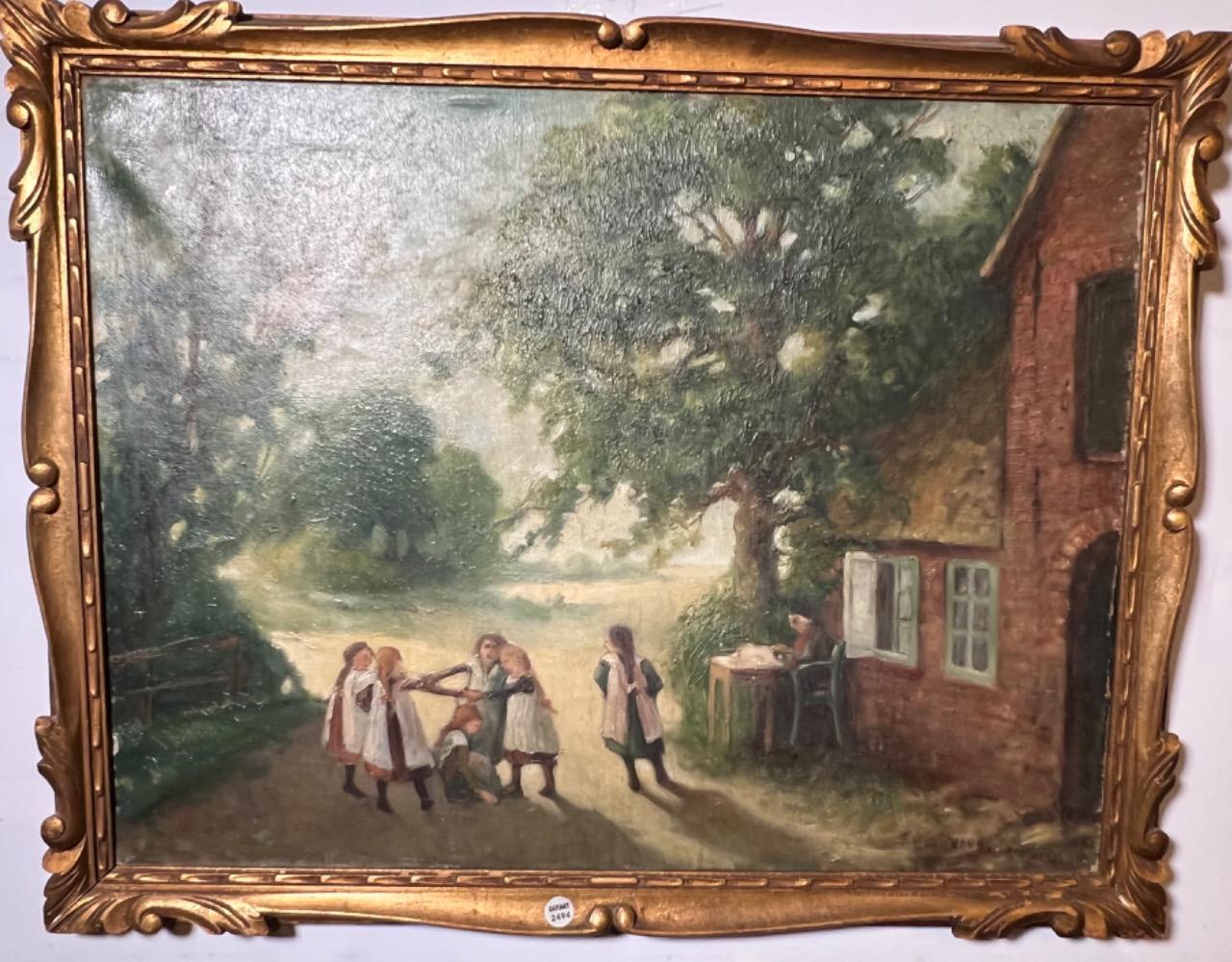 Playtime ( oil on canvas )