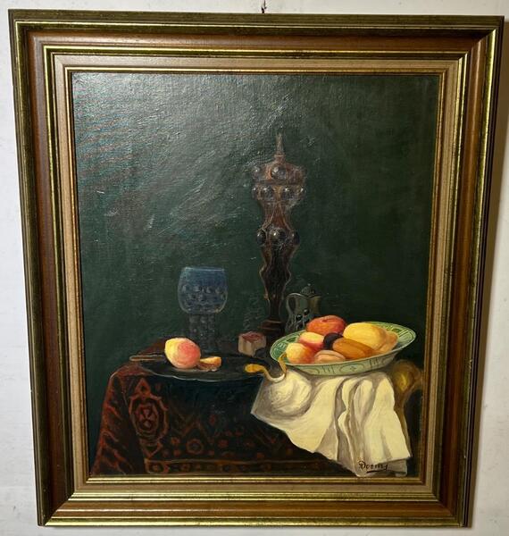 Stillife with fruit ( oil on canvas)