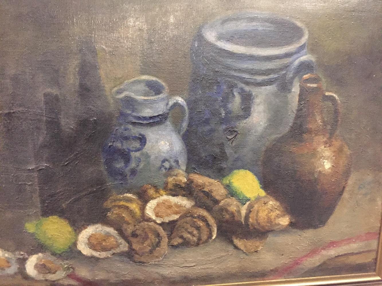 Stillife with oysters (reverse Stillife with game)