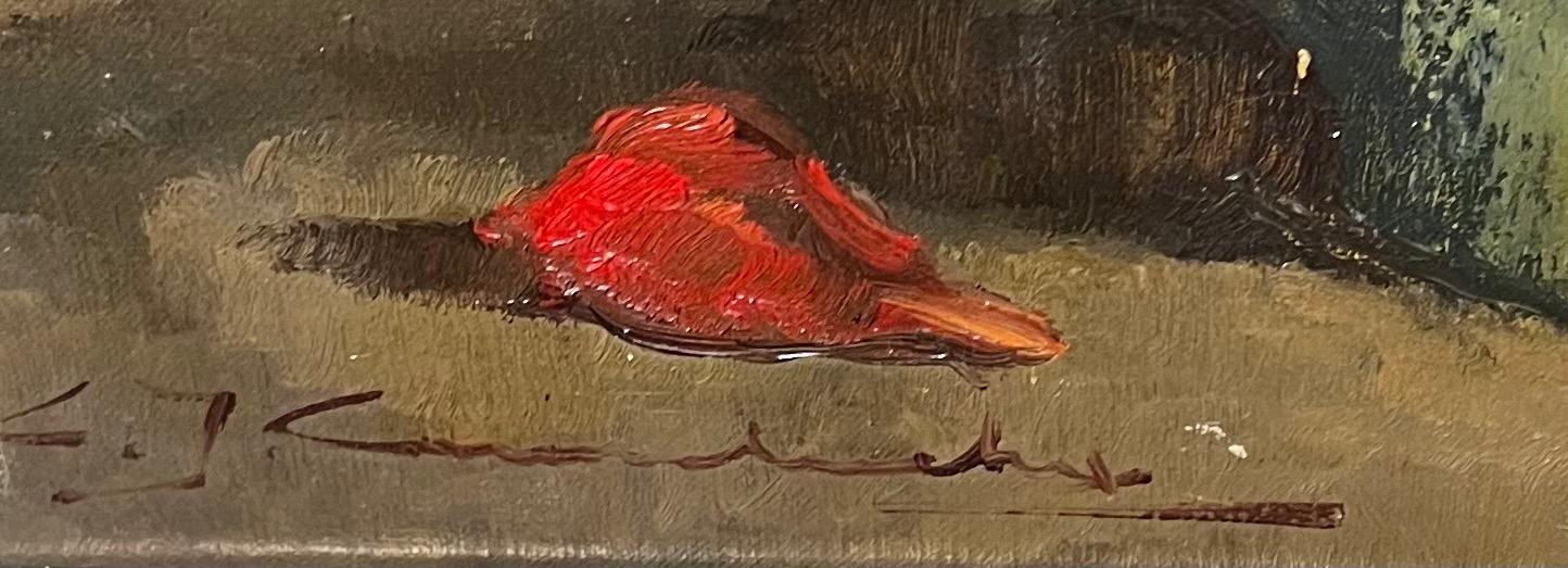 Stillife with roses ( oil on canvas on board )