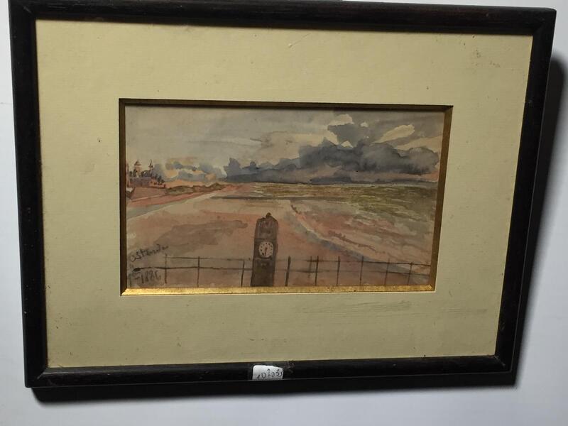 The beach of Ostend ( watercolours )