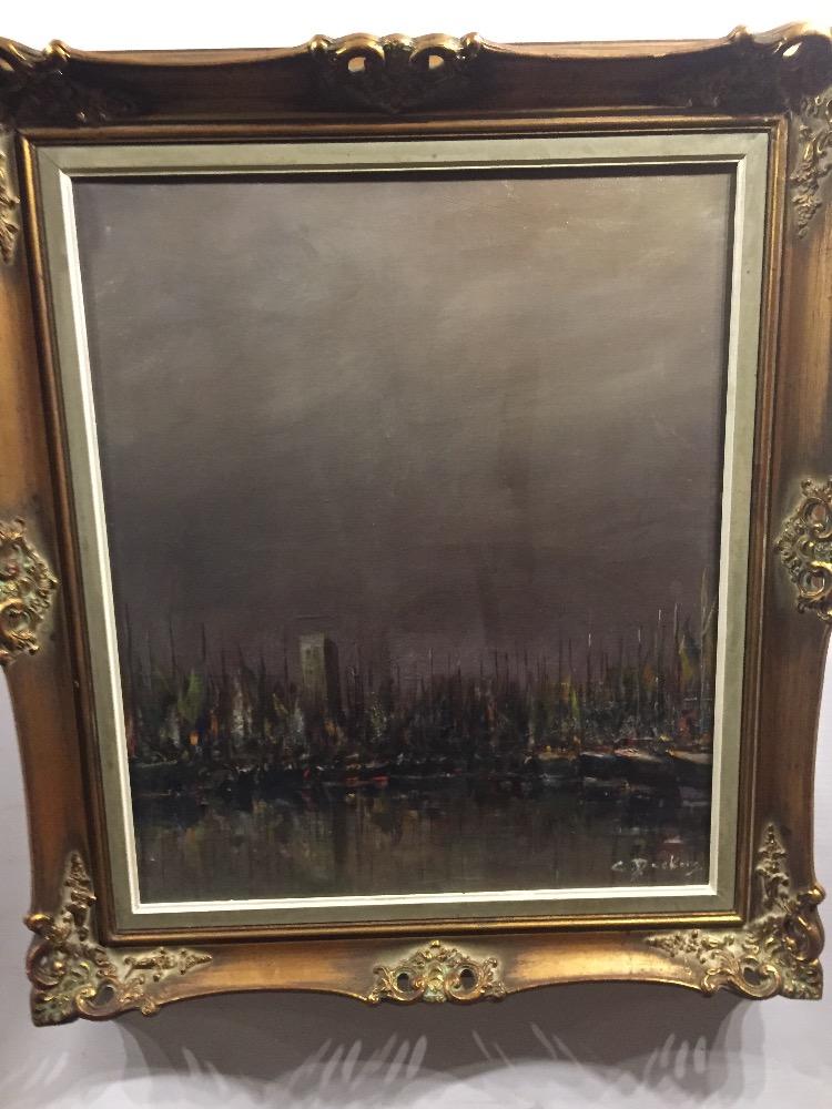 Boats in the harbour 