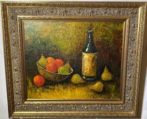 Stillife with fruit ( oil on canvas )