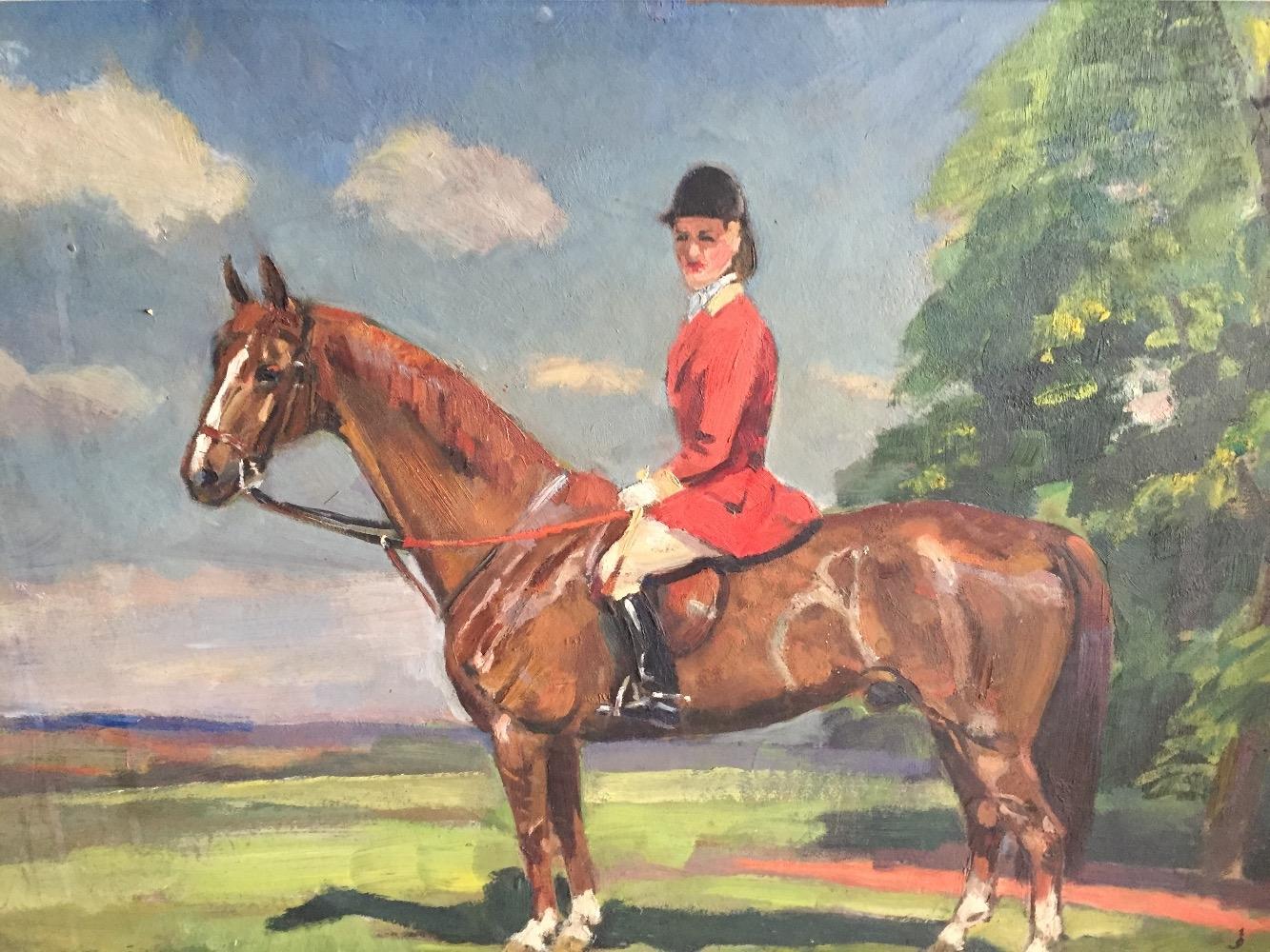 The female jockey