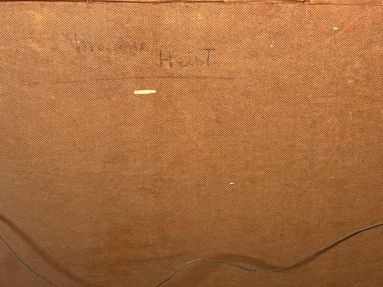 Ships at sea near Heyst( oil on panel )