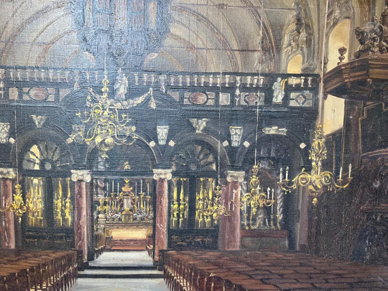 Churchinterior ( oil on canvas )