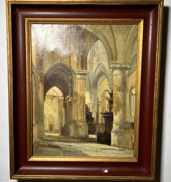 Churchinterior ( oil on canvas )