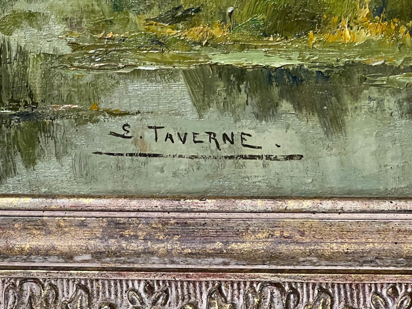 Cows in the meadows in the summertime ( oil on canvas )