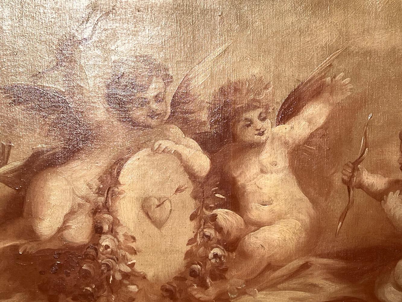 Cupids in action ( oil on canvas)