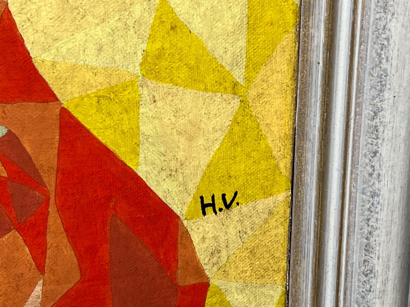 Modern composition with a deer ( oil on board )