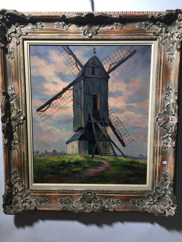 The windmill ( oil on canvas)