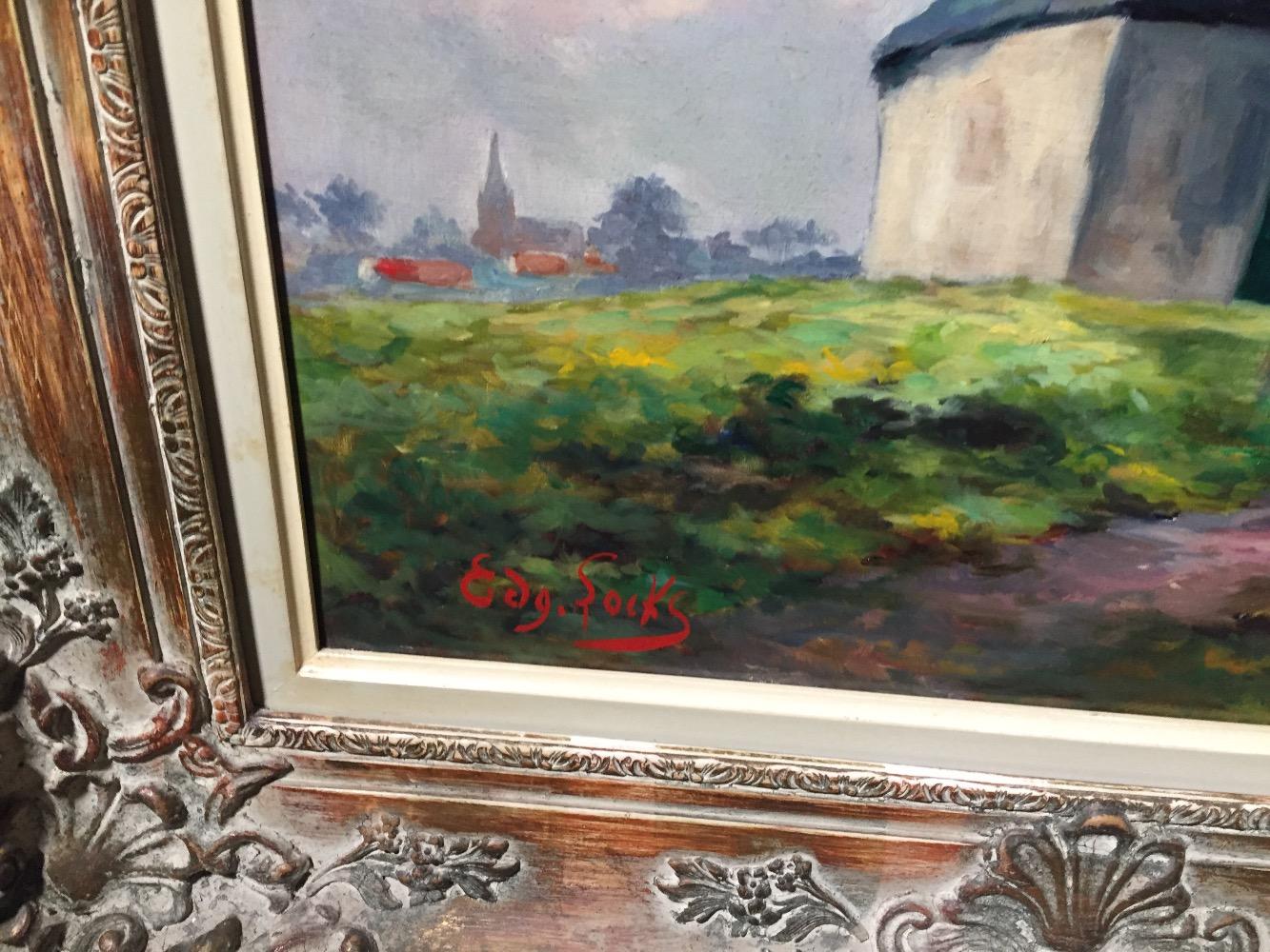 The windmill ( oil on canvas)