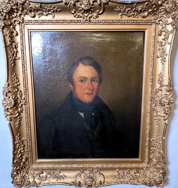Portrait of a nobleman ( oil on canvas )