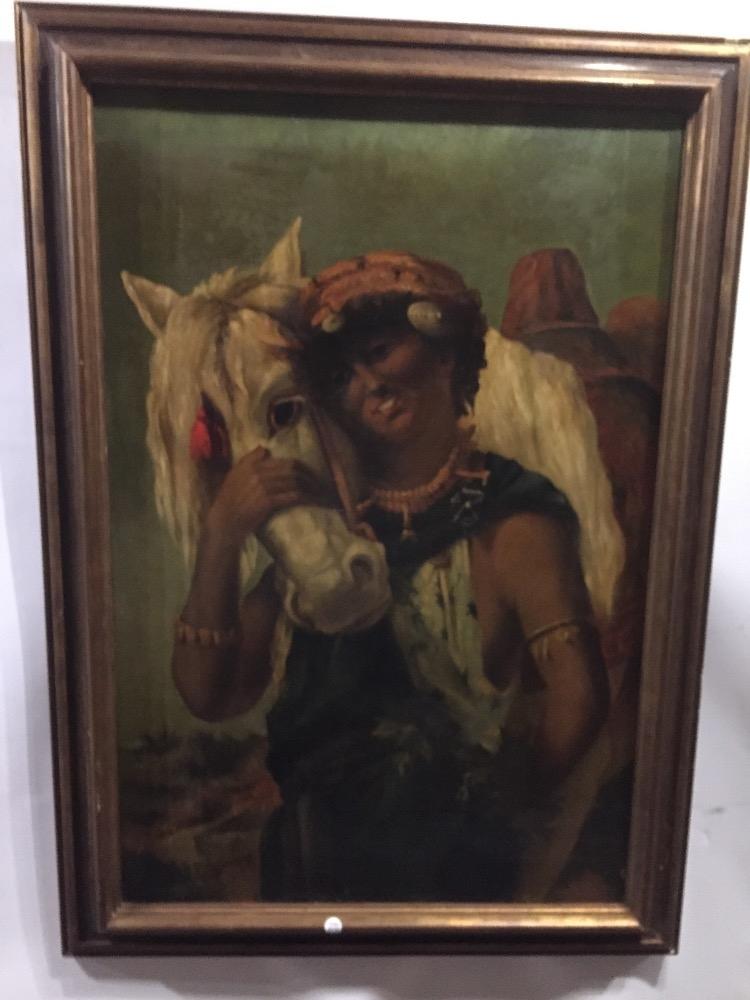 The lady and the horse