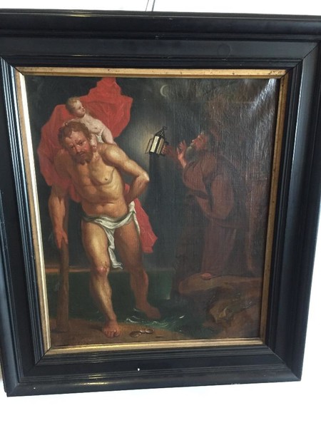 Saint Christopher (oil on canvas)