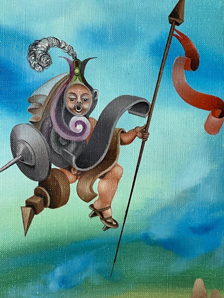 Flying high ( oil on canvas )