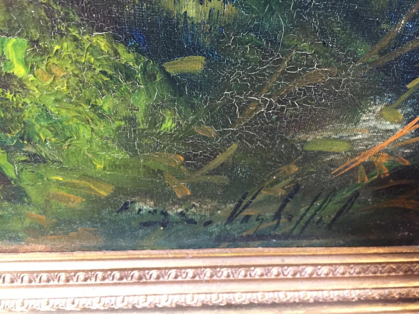 The wood gatherer ( oil on canvas)