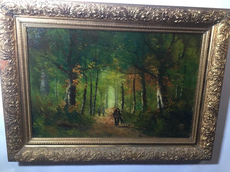 The wood gatherer ( oil on canvas)