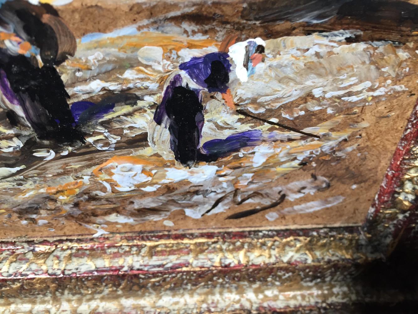 Daily Life in Oleron ( oil on panel )