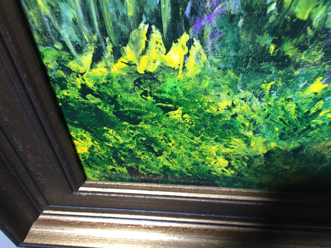 Garden in the summertime ( oil on canvas)