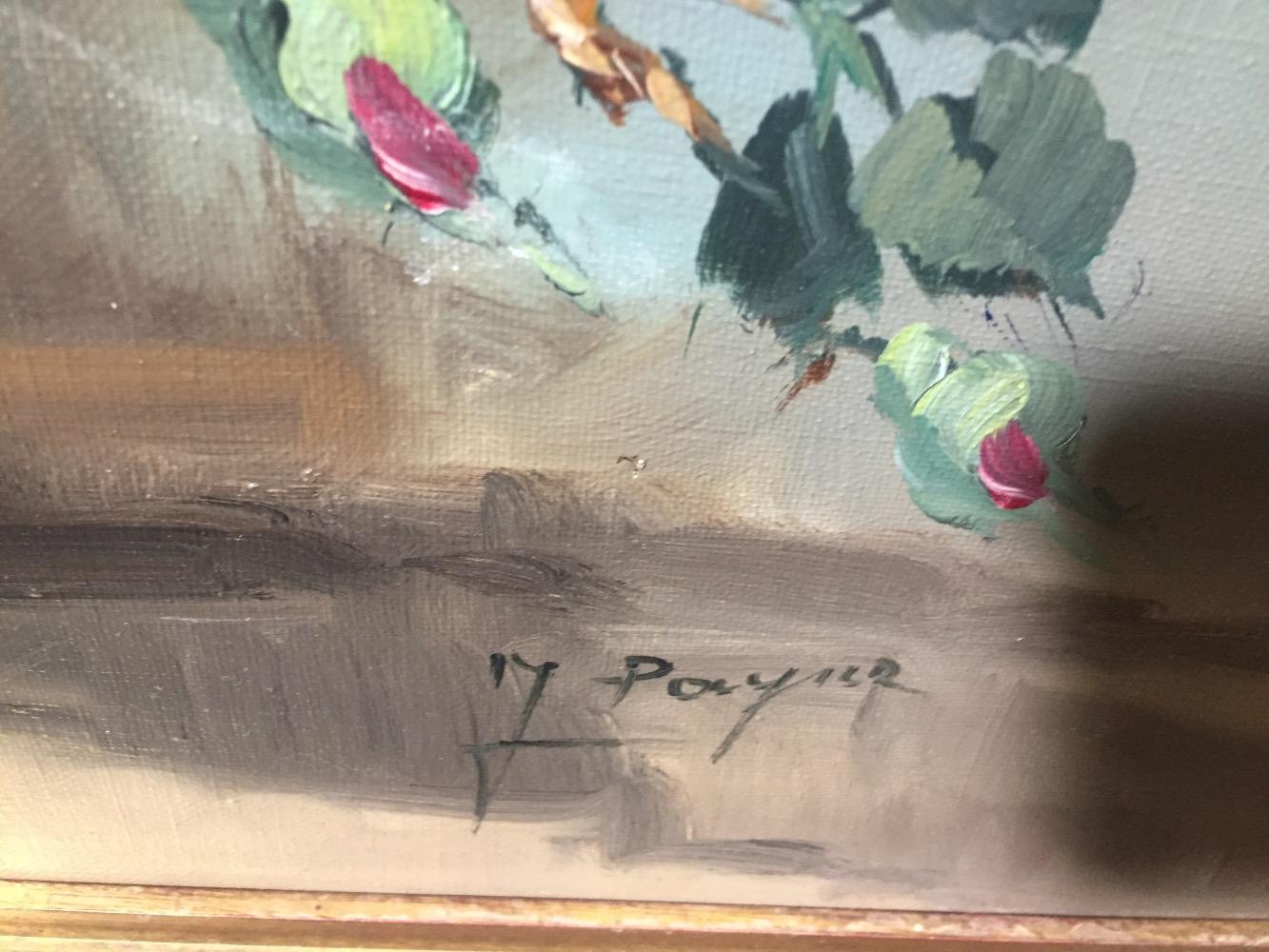 Stillife with roses ( oil on canvas)