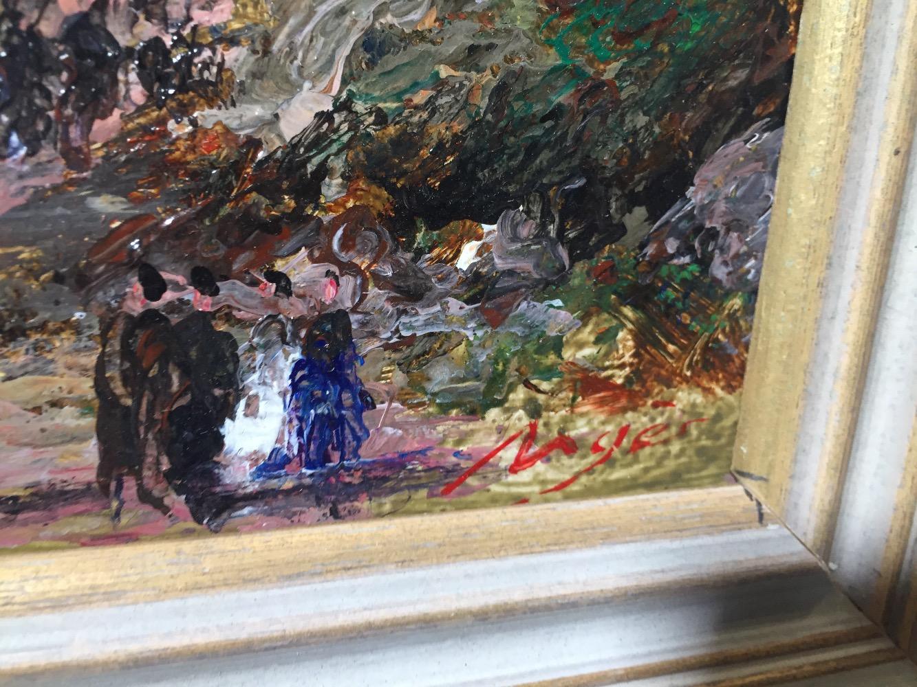 The procession ( oil on panel )