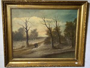 Wintertime ( oil on canvas )